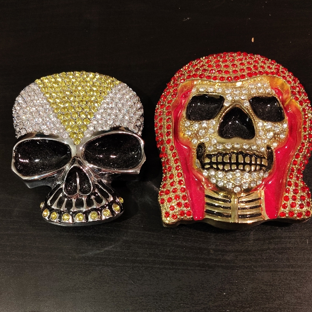 Crystal Skull Belt Buckles